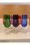 Coffee Side Glasses 6 Pcs Bohemia Crystal Colored 180 ml - 8