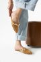 Seashell Pearl Buckle Detail Paper Rope Knitted Women's Slippers - 4