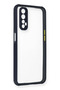 Realme 7 Case Miami Transparent Silicone - Navy Blue Zngzr