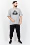 Men Sportswear Fit Short Sleeves Outdoor T-Shirt, Grey - 2