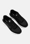 Men Brand Logo Lace Up Outdoor Shoes, Black - 4