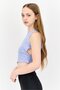 Women Sportswear Fit Sleeveless Training Tank Top, Blue - 2