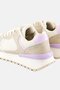 Women Brand Logo Lace Up Casual Shoes, Beige - 2
