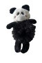 Black and White Color Panda Plush Bagel Buckle - 3