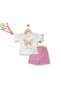 Atabay 196-04-25 Girl's Suit Shorts with Skirt with Flowers Butterfly Print 6/18 Months