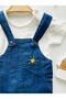 Summer Thin Denim Baby Salopet Jumpsuit Snap Fastener Shoulder Short Sleeve T-Shirt Sun Embroidered 6-24 Months Baby - 3