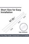 AmazerBath Shower Door Bottom Seal, Frameless Glass Shower Door Seal Strip - Suitable for 3/8 Inch G - 4