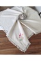 مفرش طاولة من القماش الأصلي المطرز مقاس 105 × 105 سم من Buldan Cendere - 6