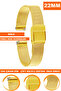 22mm Fossil-Welder-Casio-Seiko-Omega-Armani Watch Compatible Thin Metal Mesh Watch Band Inchsr22