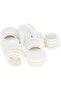 Heyiarbeit 20Pcs Plastic Plug 22mm Outer Diameter End Caps Tube Inserts Round Furniture Table Chair