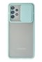 Samsung Galaxy A72 Case Palm Frosted Camera Sliding Silicone - Turquoise 1490508709