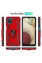 Samsung Galaxy A22 Case Sofia Silicone Cover with Ring - Red Zngzr - 3