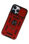 iPhone 13 Pro Max Case Pars Lens Ring Silicone - Red Gnzrz - 3