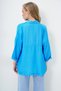 Women's Blue Double Pocket Oversize Woven Shirt Alc-X13960 - 5
