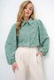 Women's Green Guipure Woven Premium Shirt Alc-X4366 - 5