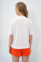 Women's Orange Front Text Printed Cotton Basic T-Shirt and Shorts Combed Cotton Bottom Top Set Pjm-X13902 - 6