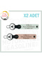 Yavruağzı-White, Special for Motorcycle Lovers, Leather 2-Piece Keychain Set with Name Plate and 0 Rh (-)