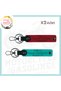 Motorcyclist Style-Specific, 2-Key Chain with Name Plate and 0 Rh (-) Blood Type Written, Red-Dark Turquoise
