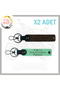 Green-Dark Brown, Engine-Specific Name Plate and B Rh (+) Blood Group Written Custom Production 2-Piece Keychain