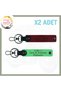 Pistachio Green-Maroon, to Biker Riders, Safe Driving Keychain with Name Plate and a - Blood Group Lettering