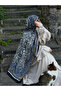 Cotton Ethnic Pattern Shawl-Navy Blue/Mustard