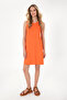 Women's Pomegranate Flower Sleeveless Mini Length Knitted Dress 50297895-Vr039