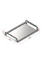 Service Presentation Tray Cosmetic Makeup Organizer Coffee Tray Engagement Tray Metal Promise Tray - 2