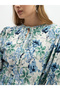 Floral Printed Midi A-Line Dress - 4