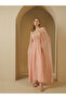 Embroidered Cape Sleeve Belted Kaftan - 2