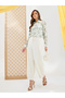 Floral Print Oversized Spread Collar Shirt
