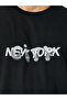 Typography Print Short Sleeve Oversized T-Shirt - 3