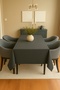 Luna Series Velvet Textured Table Cloth - Anthracite - 2
