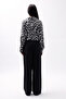 Black Crop Shirt - Patterned - 6