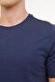 Short Sleeve Navy Blue T-Shirt Men's Summer Cotton T-Shirt Navy Blue - 4