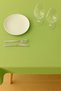 Luna Series Velvet Textured Table Cloth - Leaf Green - 5