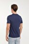 Short Sleeve Navy Blue T-Shirt Men's Summer Cotton T-Shirt Navy Blue - 2
