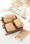 Set of 6 Beige Baby Care Bag Baby Birth Hospital Outlet Bag Organizer Multi-Purpose Organizer - 5