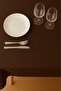 Luna Series Velvet Textured Table Cloth - Brown - 4
