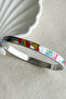 Steel Thin Enamel Women's Handcuff Bracelet Women's Handcuff Karamaz Bracelet - 4