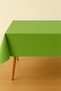 Luna Series Velvet Textured Table Cloth - Leaf Green - 4