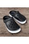 Unisex Black Soft Orthopedic Soft Sole Closed Front Slippers Sandals - 3