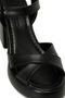 24S-154 5Fx Black Women's Heeled Sandals - 7