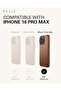 Leather Phone Case Fits iPhone 16 Pro Max Premium European Leather Slim Profile - 3