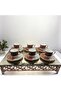Patterned Coffee Cup Set for 6 People - 3
