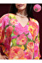 Floral Printed V Neck Tunic and Trousers Co-Ords - 5