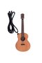 Wooden Guitar Design Necklace Handmade Music Themed Unisex Jewelry - 3