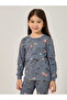 All-Over Print Round Neck T-Shirt and Pyjama Set - 3