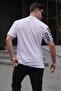 White Printed Men's T-Shirt 6073 - 2