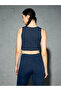 Navy Blue Padded Sports Bra - 4