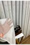 White Color Mesh Tulle Curtain 2 Layers Pleated Kitchen Tulle Curtain - 3